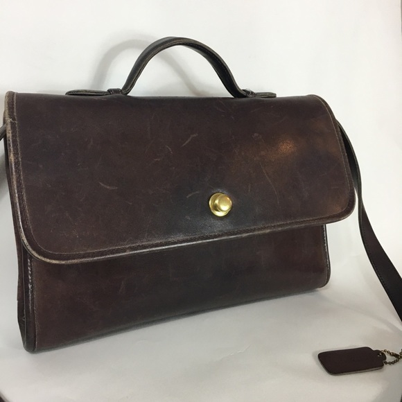 Vintage Coach Avenue Crossbody Bag 9886 Brown - Picture 5 of 8